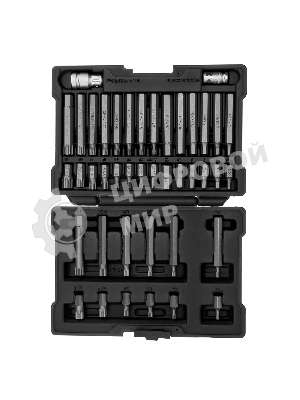 Набор бит Stels HEX, TORX, SPLINE, шестигранный хвостовик 3/8