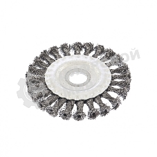 Щетка для УШМ Сибртех 125 мм, посадка 22,2 мм, плоская