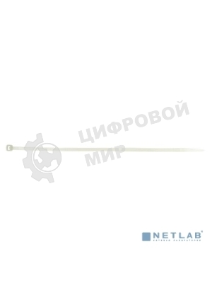 Хомут кабельный 4.8х200 нейл. белый (уп. 100 шт) EKF plc-c-4.8x200