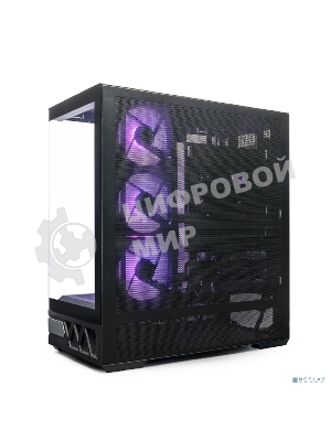 Компьютерный корпус XASTRA Q700 4ARGB-C10-UC Black ATX/Aquarium/Screewless/4x120mm ARGB PWM mirror fans/Argb+PWM HUB 10port/Type C Q700-4FM12A-C10-UC