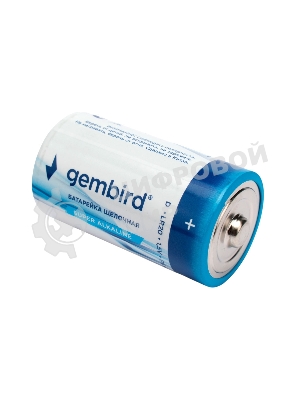 Батарейки щелочные/алкалиновые Gembird GB-LR20-2F, тип D(LR20), 2шт, пленка