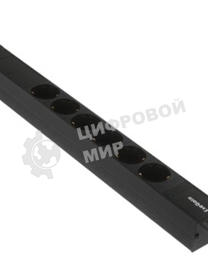 Блок розеток горизонтальный ExeGate ServerPro PDU-19H601 Al-6S-C14, 19