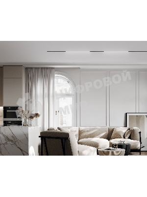 Трековый светильник GL2325 BK черный IP20 20W 3CCT 3000-6400K 48V 400*10*37