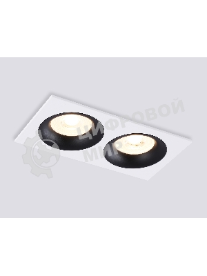 Светильник встраиваемый Ambrella light TN102732/2 WH/BK белый/черный GU5.3 175*92*23