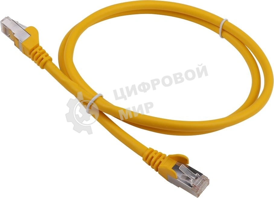 Кабель Патч-корд LANMASTER FTP LAN-PC45/S6A-1.0-YL вилка RJ-45-вилка RJ-45 Cat.6А 1м желтый LSZH (уп.:1шт)