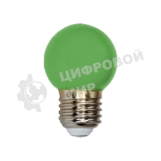 Лампа светодиодная Neon-night d-45 3 LED 1Вт шар E27 25лм 220В зеленый