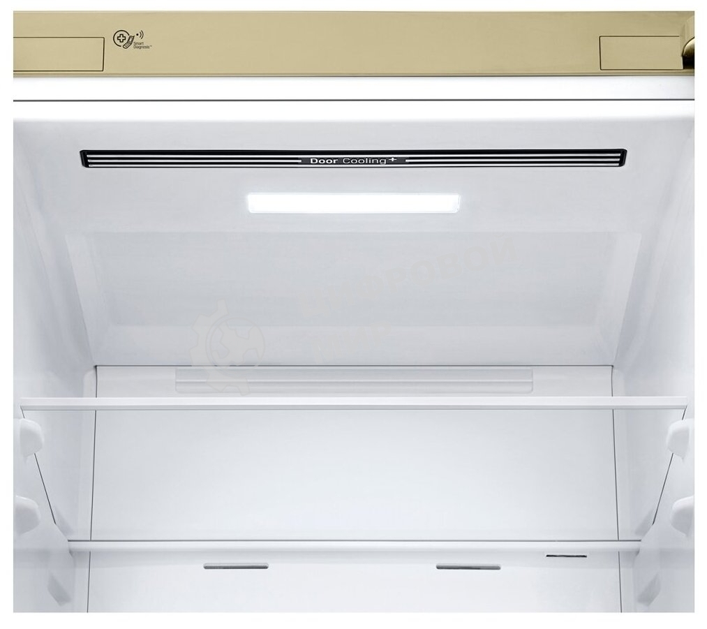 Холодильник LG GA-B509CECL бежевый, двухкамерный, 277/107л, морозилка снизу, No Frost