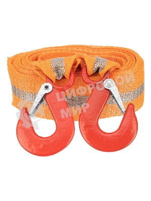 Трос буксировочный Stels 3,5 тонны, 2 крюка, сумка на молнии