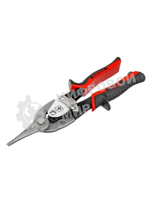 Ножницы Matrix по металлу, 250 мм, прямой рез,сталь CRMO,двухкомпонентные рукоятки, PRO