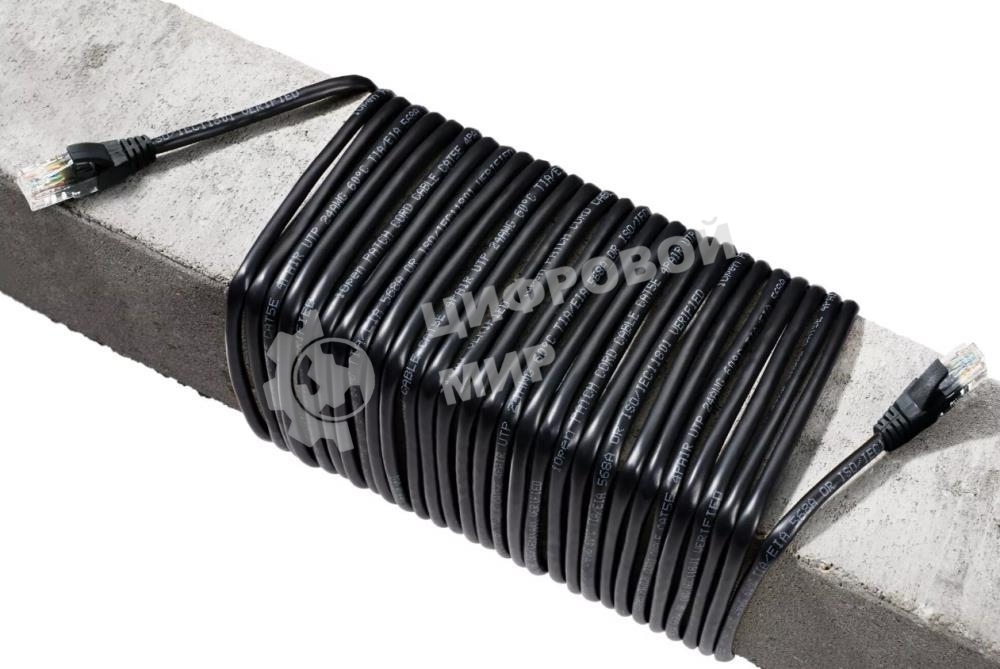 Патч-корд литой AOpen ANP511 15M BK UTP cat.5е 15м черный