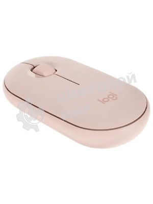 Мышь беспроводная Logitech Pebble M350 розовый, 1000 dpi, радиоканал, Bluetooth, USB, кнопки - 3
