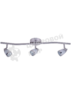 Светильник Hiper Светильник встраиваемый Сатин/Никель H077-3 Поворотный, мощность ламп до 50Вт Размер 18х13х55