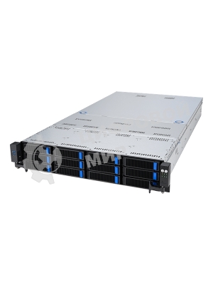 Серверная платформа ASUS RS720-E11-RS12U, 2U, 2 x LGA4677, 32 DIMM DDR5, 12=8 x NVMe/SAS*/SATA + 4 NVMe/SATA hs, 2 x M.2 slot, 2 x 10Gbe (X710) RJ45 port,Up to 8 slots PCIe 5.0, 1 x OCP 3.0, 1+1 1600W