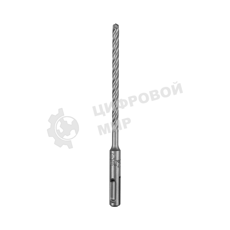 Бур по бетону Kranz SUPER 6x160 мм, профессиональный, цельная крестовая пластина, SDS PLUS