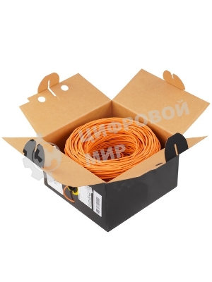 Кабель Cablexpert UPC-5051E-LSZH-4-CU indoor, UTP-LSZH 4x2x0.51, медный, кат.5e, однож., 305м, box, оранжевый