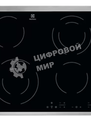 Электрическая варочная панель Electrolux EHF6342XOK Hi-Light, независимая, черный