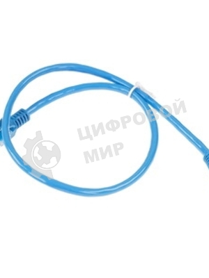 Патч-корд ExeGate EX286380RUS UTP-RJ45-RJ45-5e-0,5M-LSZH-BL, UTP, cat.5e, LSZH, 0.5м, синий