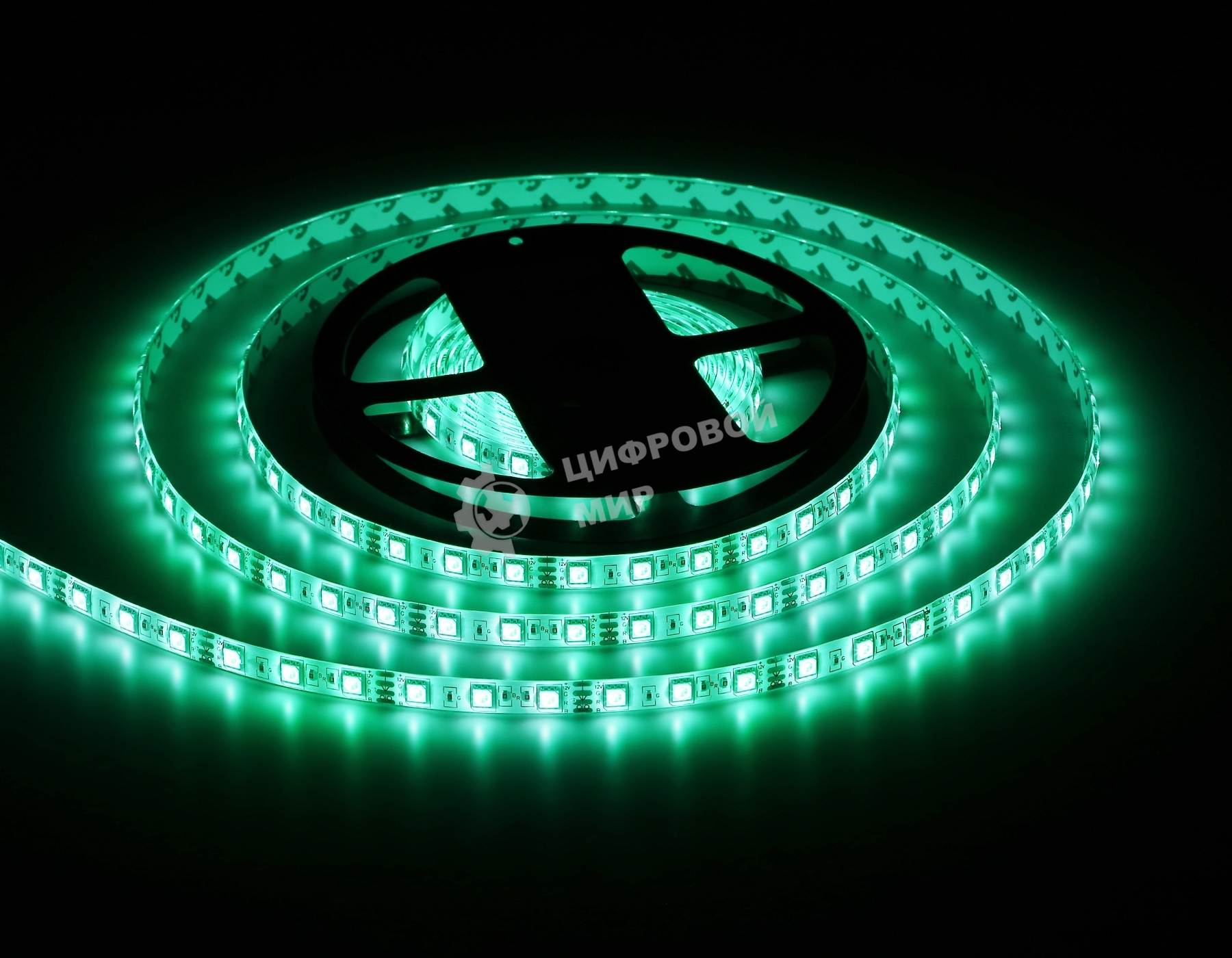 Светодиодная лента Ambrella light GS2302 5050 60Led/ 14.4W m/ 12V IP65 RGB/ 5000*10*2.87mm (4 конт.)