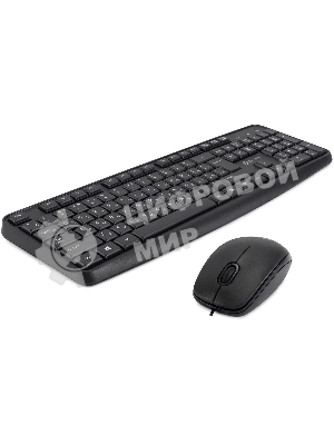Комплект клавиатура+мышь Oklick S603 проводной, USB, 1200 DPI, чёрный