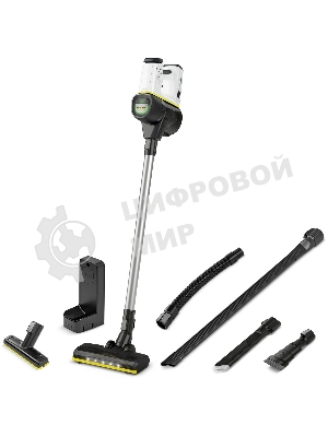 Пылесос вертикальный Karcher VC 6 Cordless ourFamily Car черный/белый, питание от аккумулятора, 250 Вт, уборка сухая, пылесборник 0.8 л, работа от АКБ max 50 мин