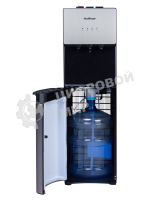 Кулер для воды Hotfrost V400AS, нижняя загрузка, нагрев 90 °С, охлаждение 10 °С, серебристый/черный