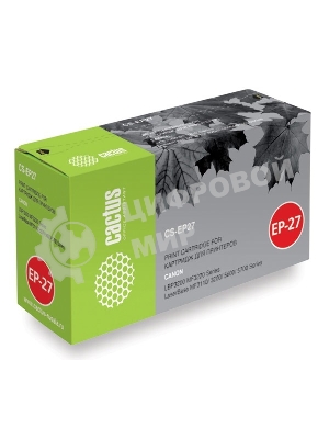 Картридж лазерный Cactus CS-EP27S черный (2500 стр.) для Canon LBP3200/MF3220/3110/3200/5600