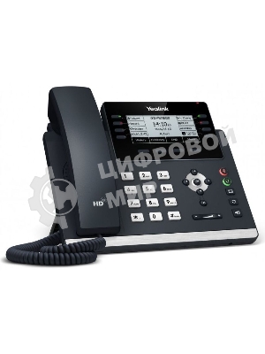 Ip-телфон YEALINK SIP-T43U, 12 аккаунтов, BLF, PoE, GigE, без БП, шт