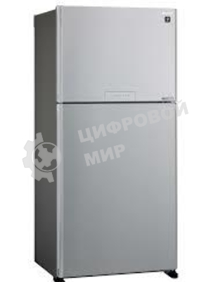 Холодильник Sharp SJ-XG60PMSL серебристый двухкамерный 422/178 л морозилка сверху, No Frost