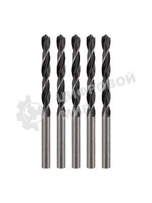 Сверло по металлу Kranz 8,0х117х75 мм HSS (5 шт. в упаковке) DIN 338