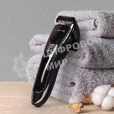 Набор для стрижки Galaxy Line GL 4165, черный, 3 Вт, время непрерывной работы до 1,5 ч, время зарядки около 2 часов, аккум. Li-Ion 3,7 В, емкость аккум. 600 мА*ч, лезвия из нержав. стали, ширина лезвия 40 мм, 2 насадки-расчески (3 и 6 мм, 9 и 12 мм), USB 