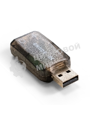 Адаптер (внешняя звуковая карта) ExeGate EX-AU-01N для подключения гарнитуры к USB порту