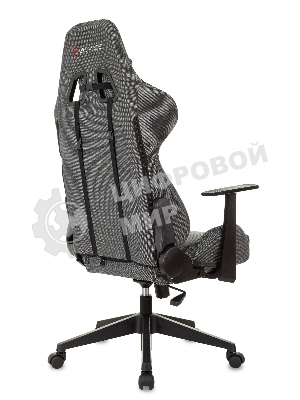 Кресло Zombie Neo 3C1 серый, экокожа, 120 кг, механизм качания