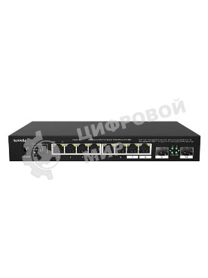 Коммутатор Tenda TEM2010F, 8×2.5 Гбит/с + 2×2.5 Гбит/с SFP, неуправляемый