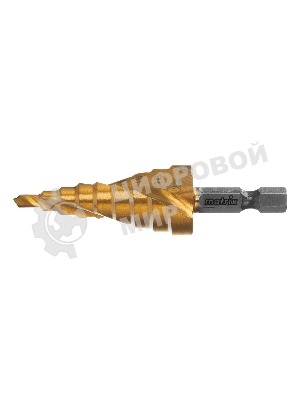 Сверло ступенчатое Matrix, 4-6-8-10-12-14-16-18-20 мм, HSS, спиральный проф., шестигр. хвостовик