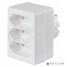 Сетевой разветвитель Buro BU-PS3F-W (3 розетки) белый (пакет ПЭ)