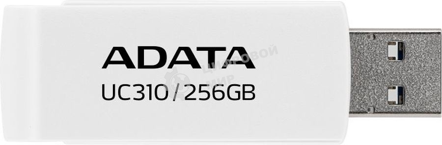 Флешка USB ADATA UC310 (UC310-256G-RWH), 256Gb, USB 3.2 Gen1, R/W 100/30, белый