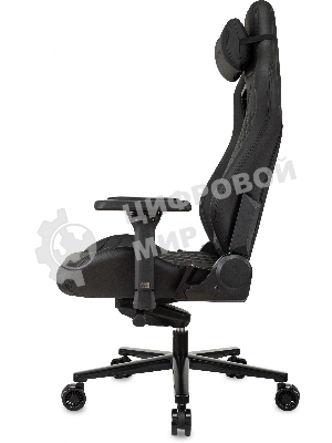 Кресло Knight Craft черный, экокожа, 120 кг, механизм качания