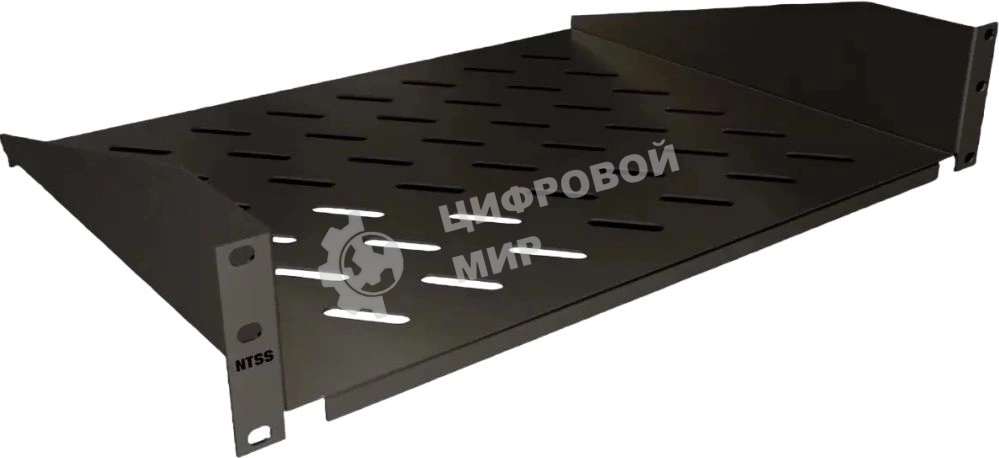 Полка стационарная NTSS NTSS-FF-350-BL 2U нагр.:20кг. 19
