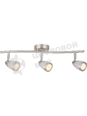 Светильник Hiper Светильник встраиваемый Сатин/Никель H077-3 Поворотный, мощность ламп до 50Вт Размер 18х13х55