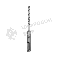 Бур по бетону Kranz SUPER 6x110 мм, профессиональный, цельная крестовая пластина, SDS PLUS