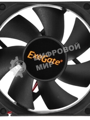 Вентилятор для корпуса ExeGate ExtraPower EP08025SM черный, 80 мм, 2500 об/мин, 25.5 дБ, 2 pin