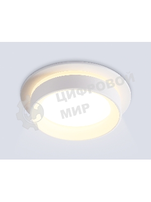 Светильник Ambrella light TN6707 WH белый IP44 GX53 max 15W D105*45