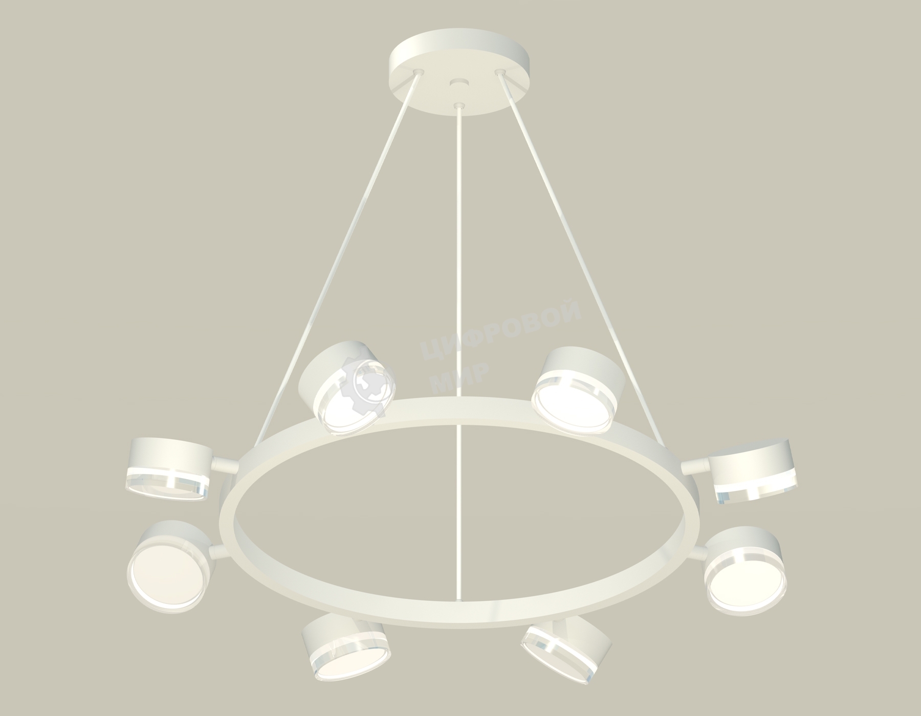 Светильник Ambrella light XB9195203/8 SWH/FR/CL белый песок/белый матовый/прозрачный GX53 (C9195, N8399)