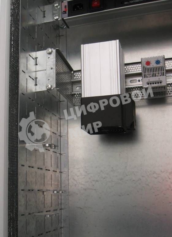 Шкаф уличный всепогодный настен. 9U (600х300), передняя дверь вент. (ШТВ-Н-9.6.3-4ААА)