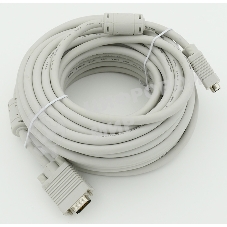 Кабель VGA DB15 (m)/DB15 (m) 15м феррит.кольца