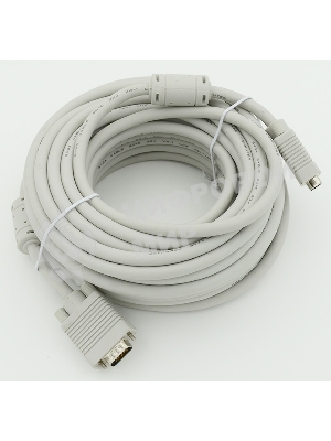 Кабель VGA DB15 (m)/DB15 (m) 15м феррит.кольца
