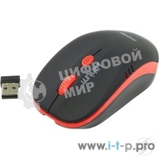 Мышь беспроводная с зарядкой от USB Smartbuy ONE 344CAG черно-красная SBM-344CAG-KR