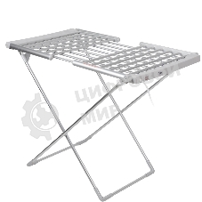 Сушилка для белья электрическая VLK Calor 01, серебристый, мощн. 230 Вт, механическое управление, температура от 50 до 55 град., нагрев боковых панелей, складной корпус,низкий уровень энергопотребления, размер в рабочем положении - 147х54х94 см, 5 шт/уп