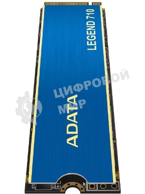 Накопитель SSD ADATA LEGEND 710, 1Tb, PCIe 3.0 x4, M.2 2280, NVMe, R/W 2400/1800, с радиатором