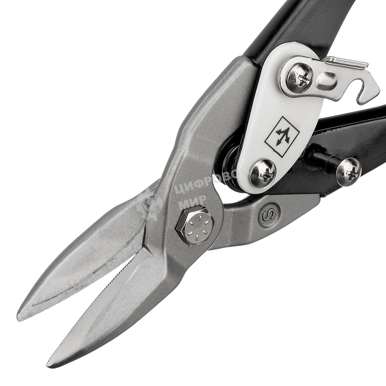 Ножницы Matrix по металлу, 250 мм, прямой рез,сталь CRMO,двухкомпонентные рукоятки, PRO